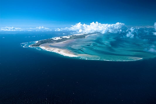Islands of the Bazaruto Archipelago in the Indian Ocean