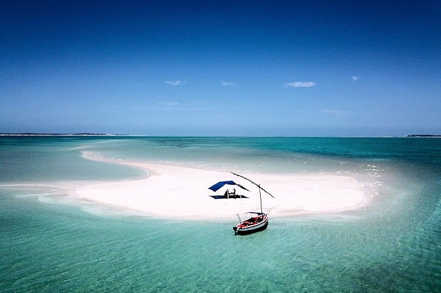 Tropical beach in Mozambique.