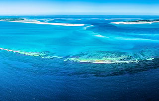 Azure-blue waters of the Bazaruto Archipelago, Mozambique